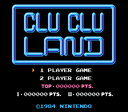 Clu Clu Land (World) (Virtual Console)